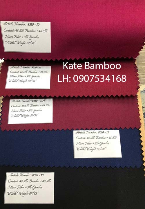 Vải Kate Bamboo may áo sơ mi cao cấp
