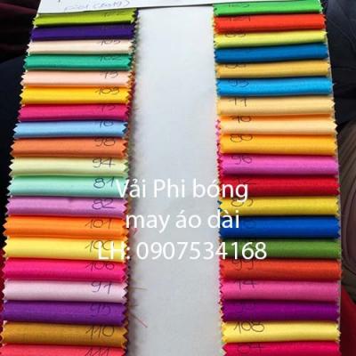 Vải phi bóng may áo dài, áo tốt nghiệp