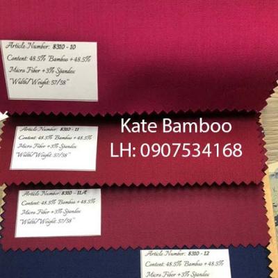 Vải Kate Bamboo may áo sơ mi cao cấp